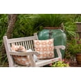 thumbnail image 3 of 20" x 20" Simply Daisy Flowers on Gingham Polyester Indoor/Outdoor Pillow, Orange Qty 1, 3 of 3