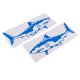 thumbnail image 2 of Pegatinas de tiburón duraderas Sunnimix 2 piezas kayak barco marino canoa balsa Calcomanías gráficas Azul, 2 of 8