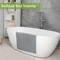 thumbnail image 6 of Unique Bargains Nonslip Bathtub Mat Bathtub Shower Mat Bath Mat with Suction Cups 31.50"x15.75" Grey, 6 of 7