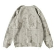 thumbnail image 4 of Grblisyd Kids Camo Sweatshirt Oversized Graphic Sweatshirts Maple Leaf Print Shirt Pullover Comfrt Crewneck Girls Hoodies Size 10-12 Light Gray 150, 4 of 5