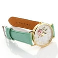 thumbnail image 5 of Top Pet Women Arabic Number Rose Flower Round Dial Faux Leather Band Quartz Wrist Watch, 5 of 7