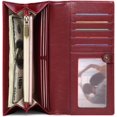 thumbnail image 1 of LAICAIW Women's Wallet Genuine Leather RFID Blocking Large Capacity Trifold Ladies Wallet, 1 of 7