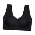 thumbnail image 1 of Sujetador Sin Costuras Sunnimix Bralette sin costuras para mujer negro 2XL, 1 of 8