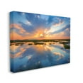 thumbnail image 3 of Stupell Industries Coastal Lagoon Pond Sublime Orange Blue Sunset Skies,48 x 36, Design by Patrick Zephyr, 3 of 7