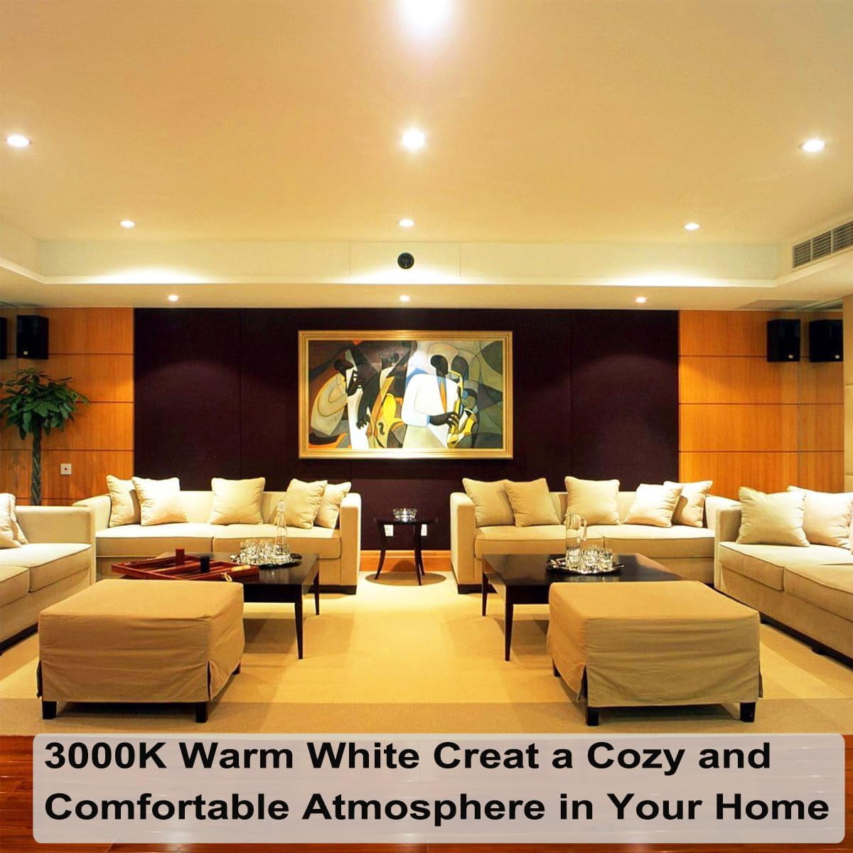 Txmasen PAR20 Halogen Bulb 50W Warm White 2800K Flood Light Light Bulbs, Dimmable, High Output, 6 Pack
