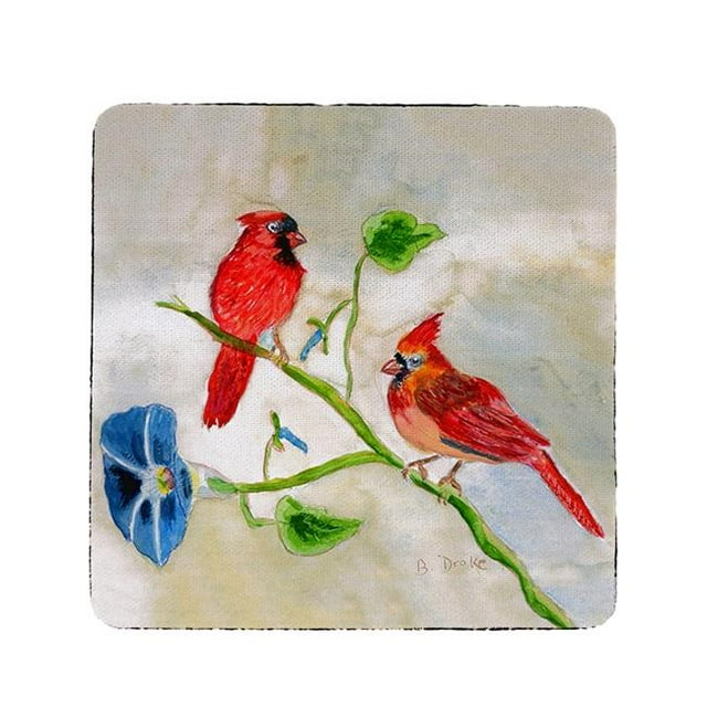 Betsy Drake CT270 Cardinals sous-Verres - Ensemble de 4