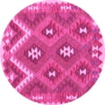 thumbnail image 1 of Ahgly Company Indoor Round Southwestern Pink Country Area Rugs, 7' Round, 1 of 4