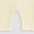 thumbnail image 6 of Hessimy Baby Girls Short-Sleeve Bodysuit Baby Girls Romper Soft Breathable(Beige, 6 of 7