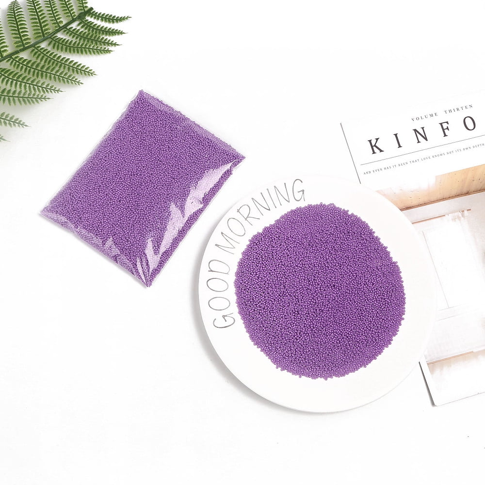 11/0 Grade A Round Glass Seed Beads Baking Paint Violet 2.3x1.5mm Hole: 1mm 48500pcs/pound