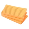 thumbnail image 1 of Notas adhesivas rayadas Uxcell de 3" x 5", blocs de notas autoadhesivos de colores fluorescentes, 100 hojas/pad, naranja, paquete de 3, 1 of 5