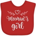 thumbnail image 3 of Inktastic Meemaw Girl Granddaughter Girls Baby Bib, 3 of 4
