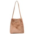 thumbnail image 1 of Bucket Bag Fashion Creative Plush All-match Shoulder Purse Shoulder Handbag, 1 of 10
