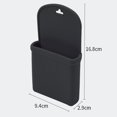 thumbnail image 6 of Air Conditioner Vent Hanging Pouch Car Hook Type Storage Bag Cell Phone Coin Headphone Silicone Hanging Bag Black, 6 of 9