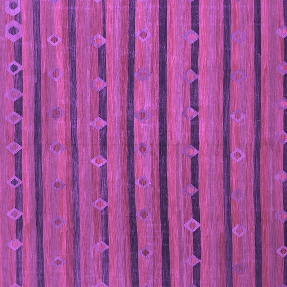 Ahgly Company Indoor Square Abstract Purple Contemporary Area Rugs, 6' Square