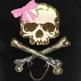 thumbnail image 3 of CafePress - Skull And Crossbones With Pin Women's Dark Pajamas - Women's Short Sleeve Print T-Shirt and Pants Dark Cotton Pajama Set, 3 of 7
