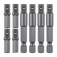 thumbnail image 4 of 8 adaptadores de vástago hexagonal de 1/4" a cuadrado para herramientas eléctricas. Adaptadores de taladro resistentes de 1/4" para taladros, 4 of 8