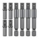 thumbnail image 4 of 8 adaptadores de vástago hexagonal de 1/4" a cuadrado para herramientas eléctricas. Adaptadores de taladro resistentes de 1/4" para taladros, 4 of 8