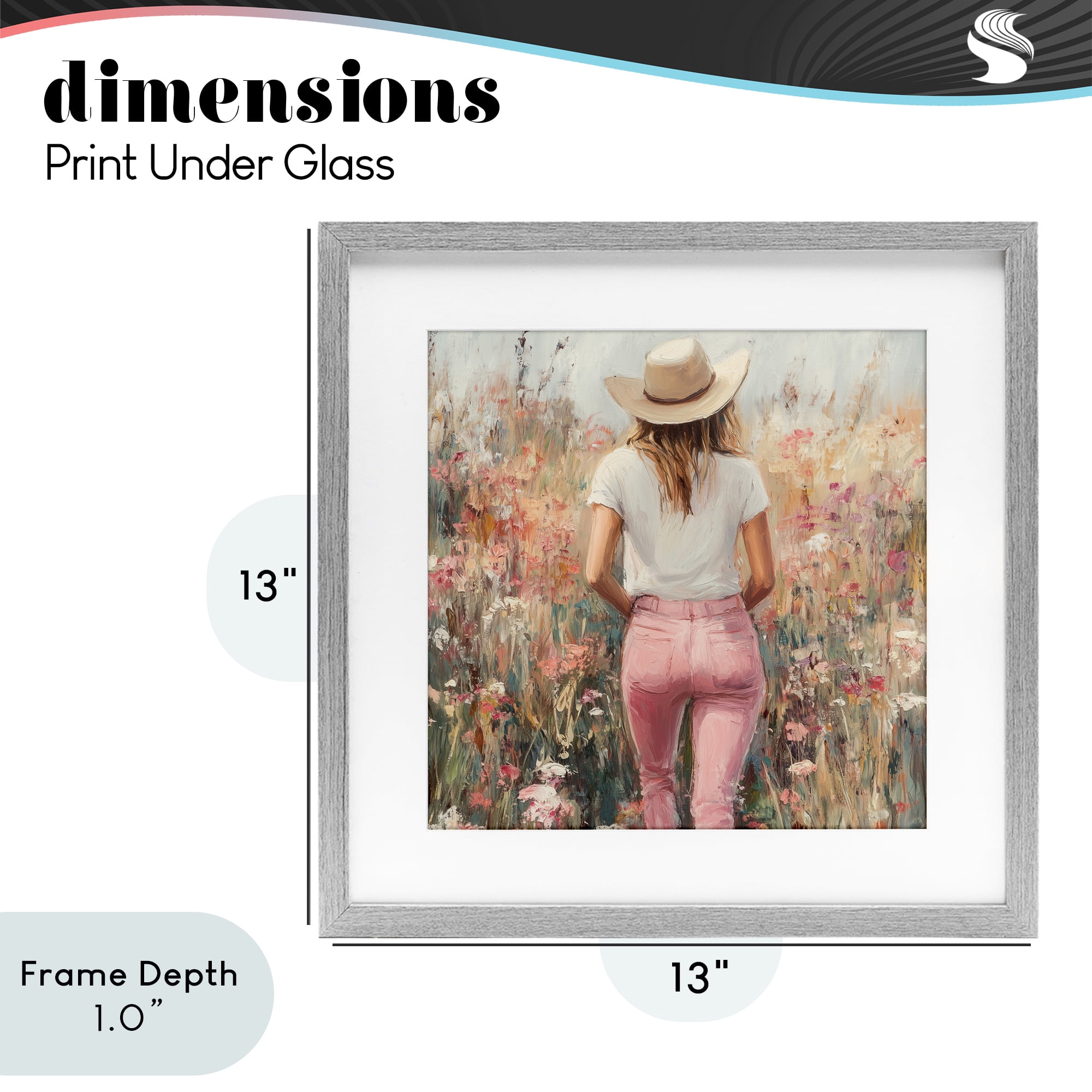 Stupell Industries Moment Of Peace Gray Framed Print Under Glass, design by Heidi Kuntz