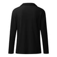 thumbnail image 3 of Cuoff Womens Fashion Sweaters for Women Plus Size Autumn And Winter Casual Loose Solid Color Stitching Long-sleeved Stand Collar Half Pullover Knit Top Sweatshirts for Women Gray 2X, 3 of 5