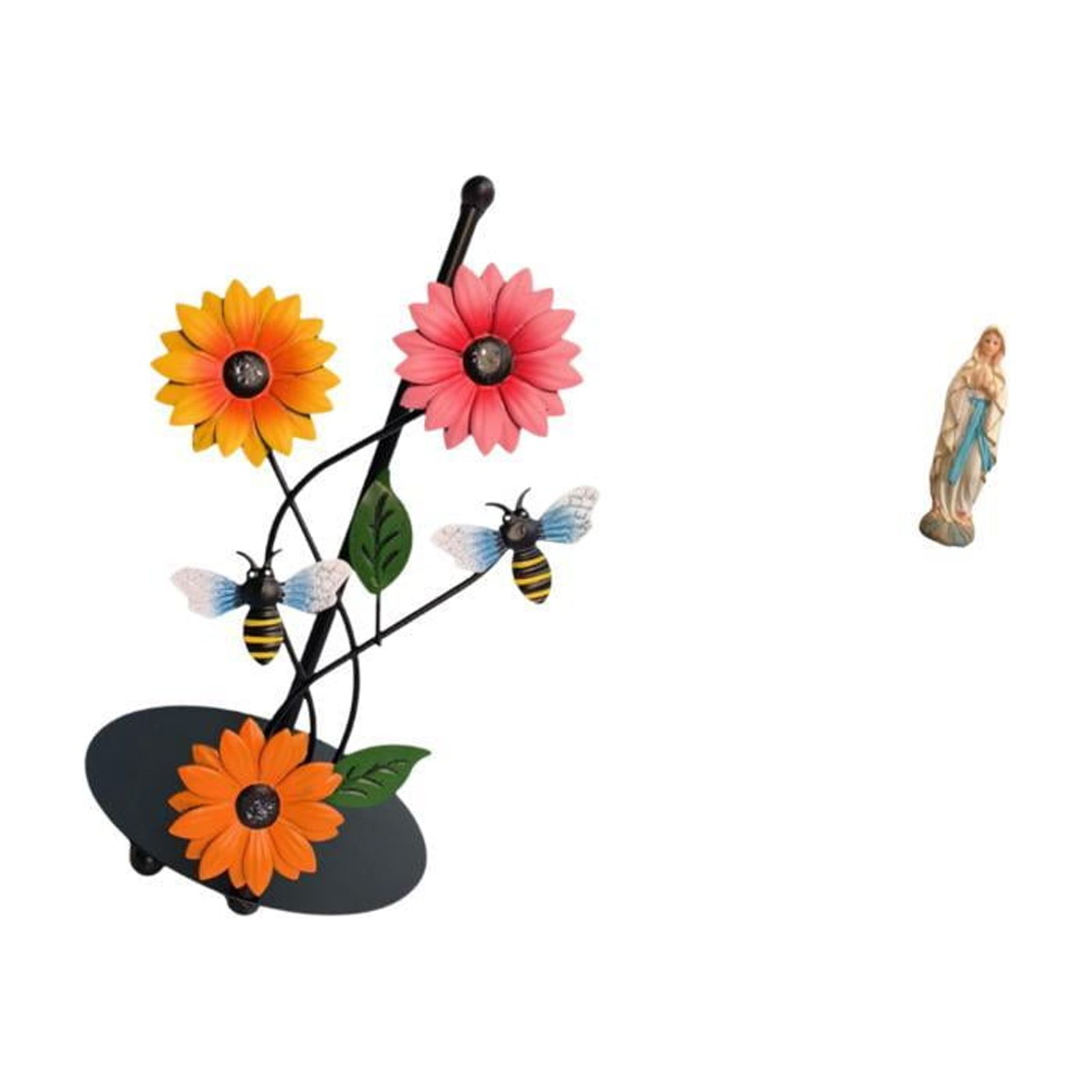 Fiocias Toilet Paper Holder Paper Towel Holder Countertop Luther Statue Mary Statue Figurine Resin Iron Lightweight Antirust Suitable for Kitchen Table
