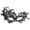 C-Black, variant on BYHONG Carnival Masquerade Women Makeup Dance Face Guard Painted with Gold Powder Multi Cornered Half Face Party Face Guard Black One Size