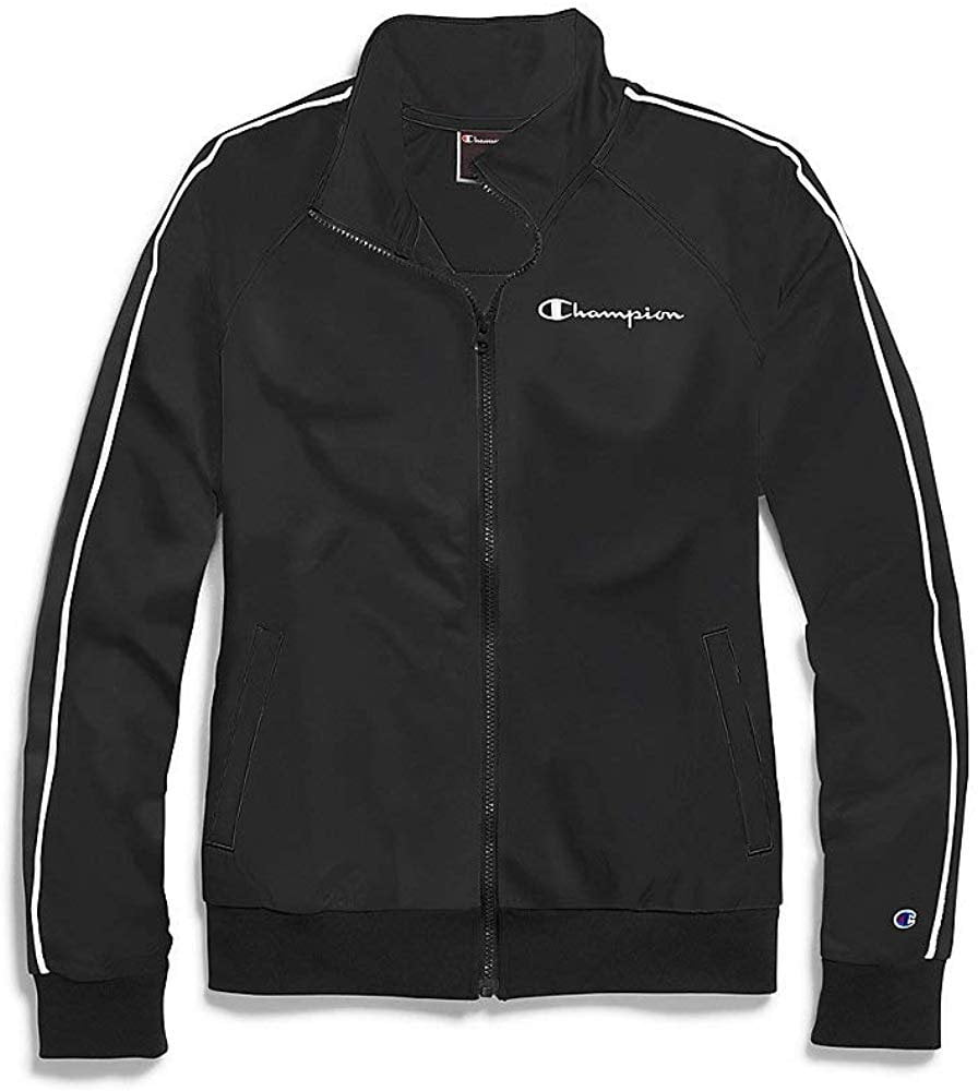 Champion Womens Plus Track Jacket QJ4352 549707 -Black/Whit -2X -  Walmart.com
