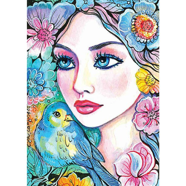 Diamond Painting (DB0321) 5D DIY Square Flower Girl Drawing Mosaic Art Kit 30x40cm Hugtrwg Para estrenar