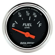 AutoMeter 1423 Designer Black Fuel Level Gauge