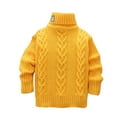 thumbnail image 2 of Fesfesfes Kids Sweaters Size 14-16 Fashion Girl And Boy Children Casual Long Sleeved Warm Turtleneck Thickened Over Sweater, 2 of 8