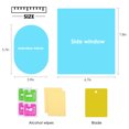 thumbnail image 2 of Nosii 4pcs Car Rear View Mirror Rainproof Films Driving Security Anti-Fog Anti-Glare HD Film for Car Rearview Mirror and Side Window, 2 of 7