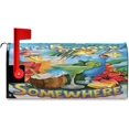 thumbnail image 5 of It''s 5 O''clock Somewhere Mailbox Cover Magnetic Standard Size Funny Mailbox Covers Letter Post Box Cover Wrap Decoration Welcome Home Garden Outdoor 21" Lx 18" W, 5 of 6