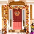 thumbnail image 3 of XEAZON 2Pack Fall Maple Garland,5.9Ft/Piece Multicolor Hanging Vine Maple Leaf Garland Artificial Autumn Foliage Garland Thanksgiving Decor for Home Wedding Fireplace Party Christmas, 3 of 10