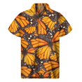 thumbnail image 4 of Camisa con solapa de mariposa colorida para hombre, camisas hawaianas con estampado 3D de insectos, blusas de manga corta estilo Harajuku, blusa con botones a la moda, 4 of 5