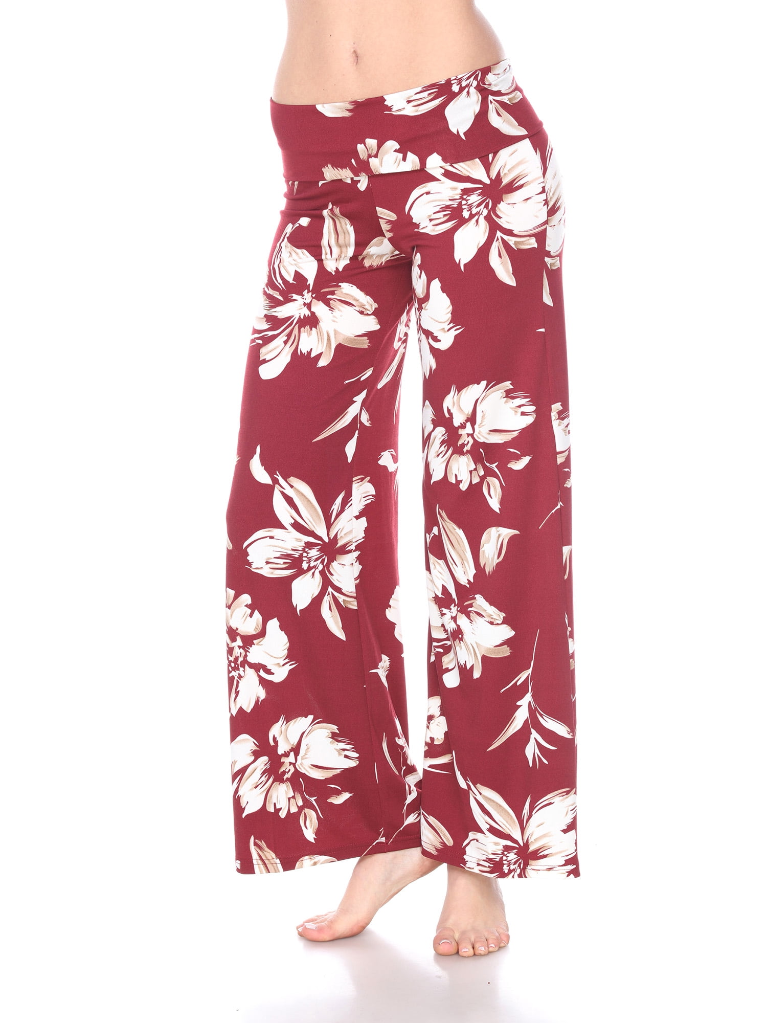 Hawaiian Flower Palazzo Pants 