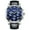 blue black, variant on GUANQIN Men Quartz Wrist Watch Fashion Analog Sport Watch Stainless Steel Luxury Design Luminous Date Chronograph Waterproof