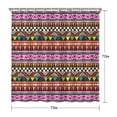 thumbnail image 5 of Boho Floral Shower Curtain 72x72 Inches - Tropical Leaves, Vintage Botanical Print, Waterproof Fabric for Chic Bathroom Decor, Modern Farmhouse & Bohemian Style, 5 of 5