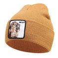 thumbnail image 1 of Gorro de punto de animales de pantera para hombre y mujer, gorro Skullie, gorro cálido de invierno, gorro de punto de Hip Hop, informal, esquí, vacaciones, 1 of 4