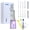 D0050-Lvory White(8Tips), variant on Hooyapik Water Flosser Pick for Adult, 300ML Cordless Rechargeable Oral Irrigator with 30-Day Battery, 4 Nozzles for Braces & Implants(Purple)