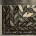 thumbnail image 5 of Maples Rugs Marion Bohemian Braided-Style Print Area Rug – Made in USA – Washable, Non-Slip Low-Profile Small Indoor Rug for Entryway & Kitchen, 46" x 30", Black, 5 of 5
