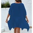 thumbnail image 5 of Womens Swimsuits Cover Ups Crochet Chiffon Beach Cover Bathing Suit Bikini Wear Coverups Dress Blue One size, 5 of 8