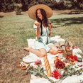 thumbnail image 2 of Sombrero de paja de verano para mujer, estilo europeo y americano, parte superior plana, ala grande, correa, sombrero de paja, moda, escenario, parte superior poco profunda, sombrero de paja para, 2 of 5
