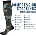 thumbnail image 4 of GZHJMY Camouflage Compression Socks, Women Men Long Stocking (20-30mmHg), Travel Knee High Stockings for Athletic Sports,Running,Cycling,Nursing, 4 of 7