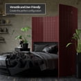 thumbnail image 3 of Red Lantern 6 ft. Tall Woven Fiber Folding Screen - Red and Black - 5 Panel, 3 of 6