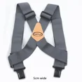 thumbnail image 1 of Men's Work Suspenders YB612 - X-Back, Adjustable Elastic, 5cm Wide, 2 Clips, 120cm, 1 of 10