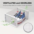 thumbnail image 3 of 6/12/24pcs Clear Stackable Shoe Boxes w/Lid, Foldable Sneaker Storage Organizer for Entryway, Bedroom, Home, Dorm, 3 of 14