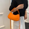 thumbnail image 3 of Bolso de hombro para mujer PU Crossbody Bag plisado Casual Simple Messenger Bag (naranja), 3 of 7