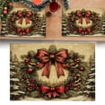 thumbnail image 2 of Gnwei Christmas Decoration - Christmas Placemats, 11.8x15.7 Inch Red Candy Table Mats, Seasonal Winter Xmas Holiday Table Decors for Home Kitchen Dining Party Decoration, 2 of 7