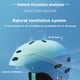 thumbnail image 2 of Casco de monopatín degradado, protector de espuma EPS, casco de bicicleta ajustable para adultos, 2 of 9