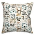 thumbnail image 2 of Creative Products Dog Face Sketch 6 16 x 16 Spun Poly Pillow, 2 of 3