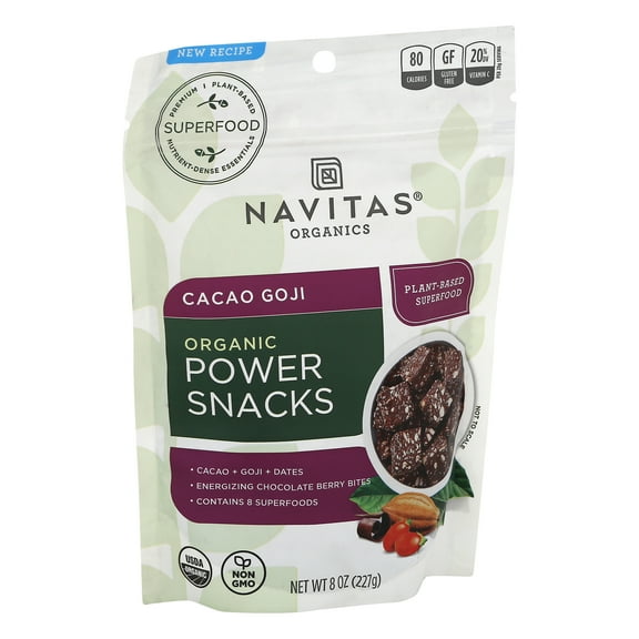 Navitas Cacao Goji Power Snack 8 oz (Pack of 5)